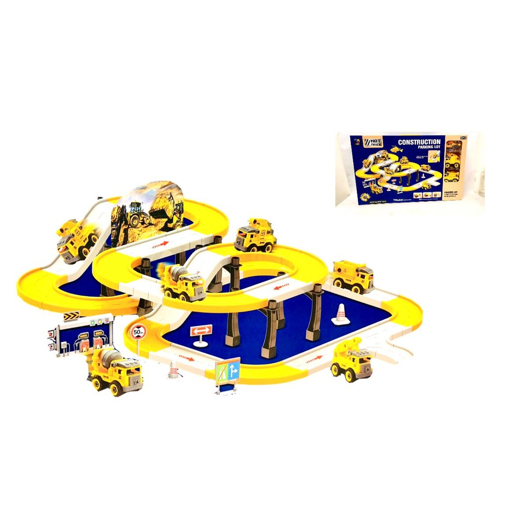 Pista carro construccion 