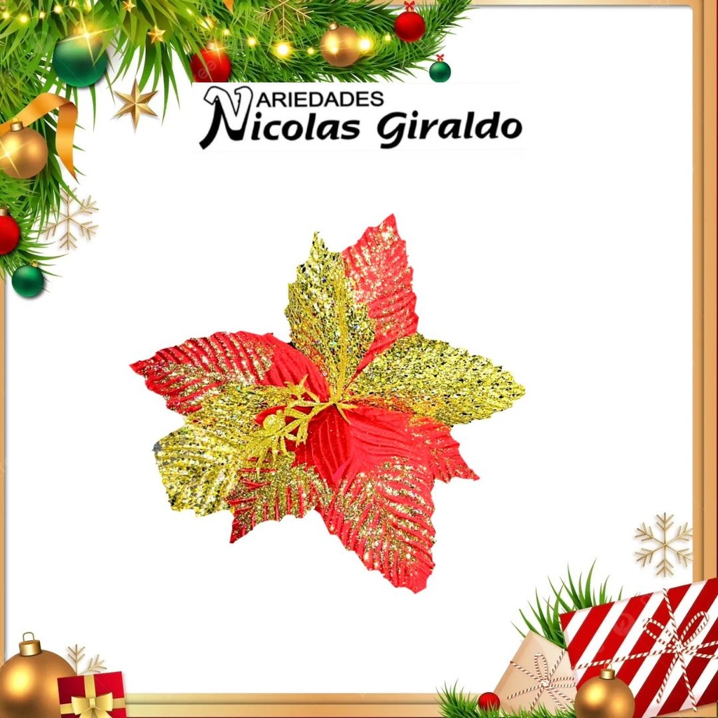 @FLOR NAVIDAD ROJA GRANDE 