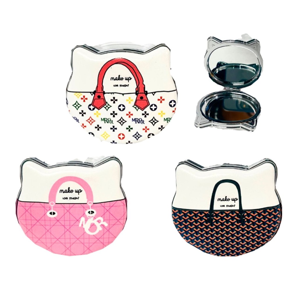 Espejo cartera fino orejas alto relieve x1     