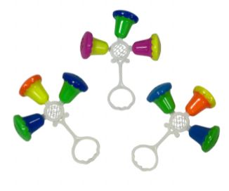 Sonajero 3 campanas sencillo PQT X12