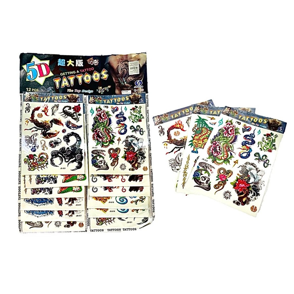 Carton tatuaje grande X12