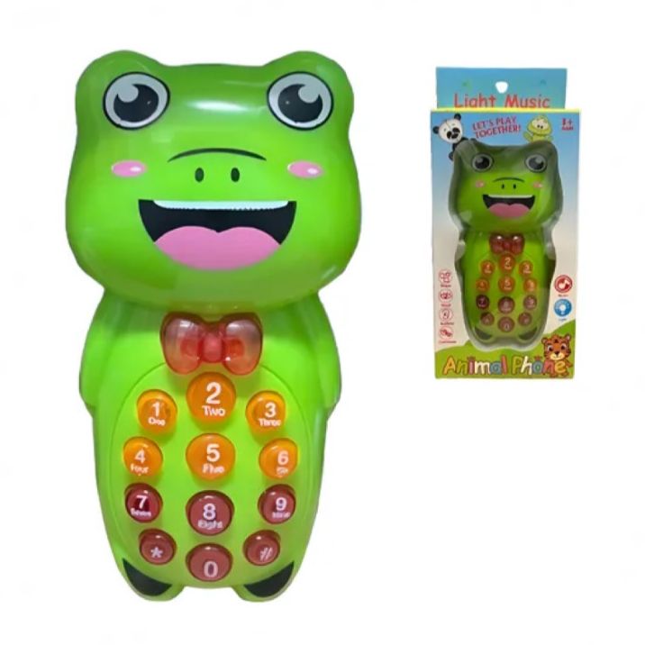 Telefono infantil rana sonido caja