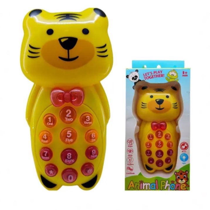 Telefono infantil tigre sonido caja 