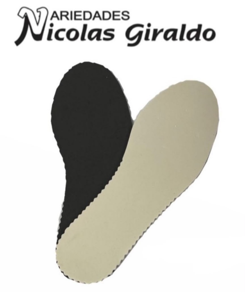 Plantilla zapato sencilla surtida PAQUETE X12 