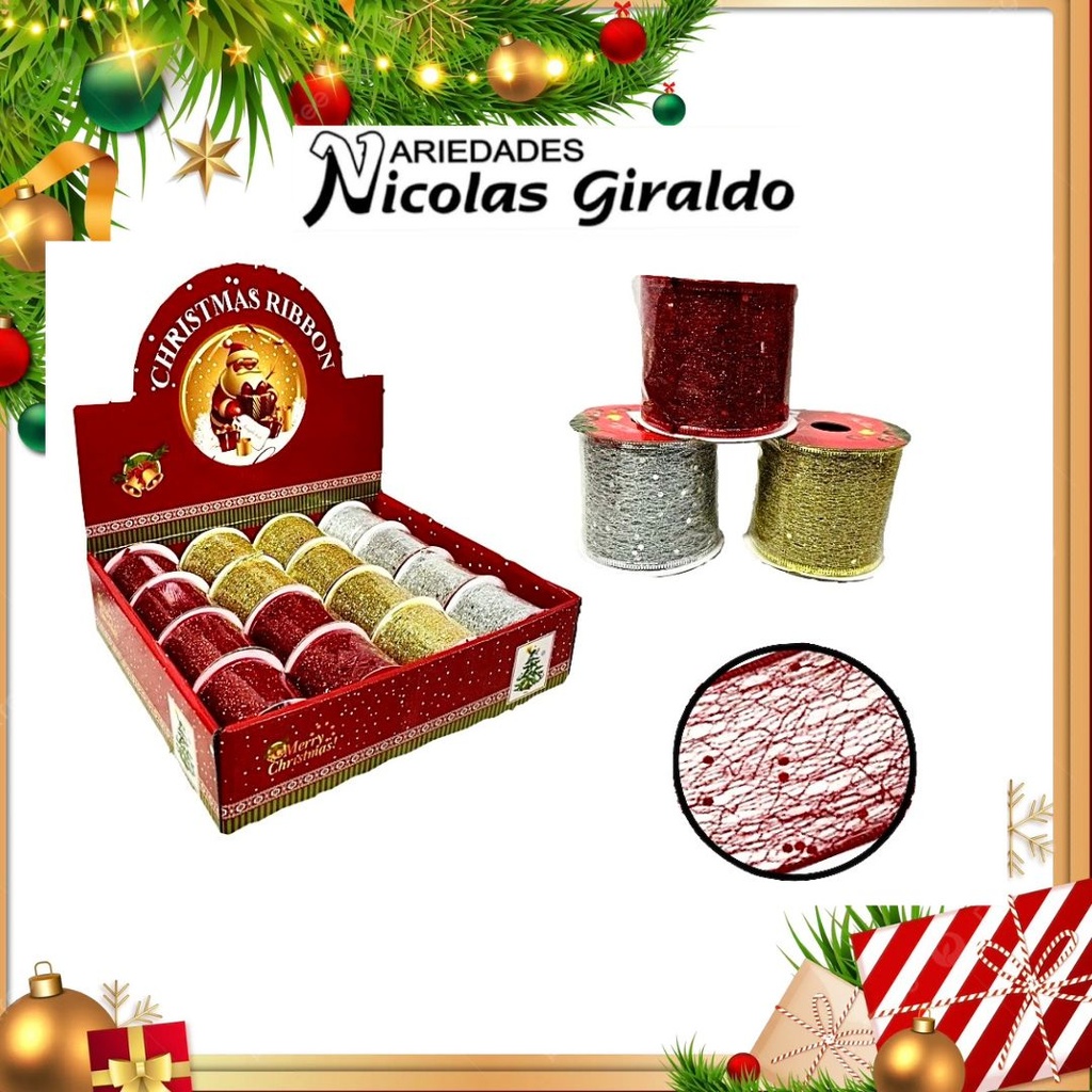 @CINTA DECORATIVA  6CM X3 YARDAS 