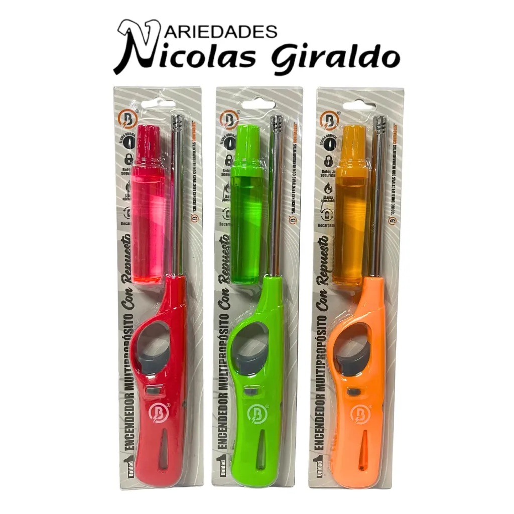 [BG2493] Encendedor gas con repuesto Bengala