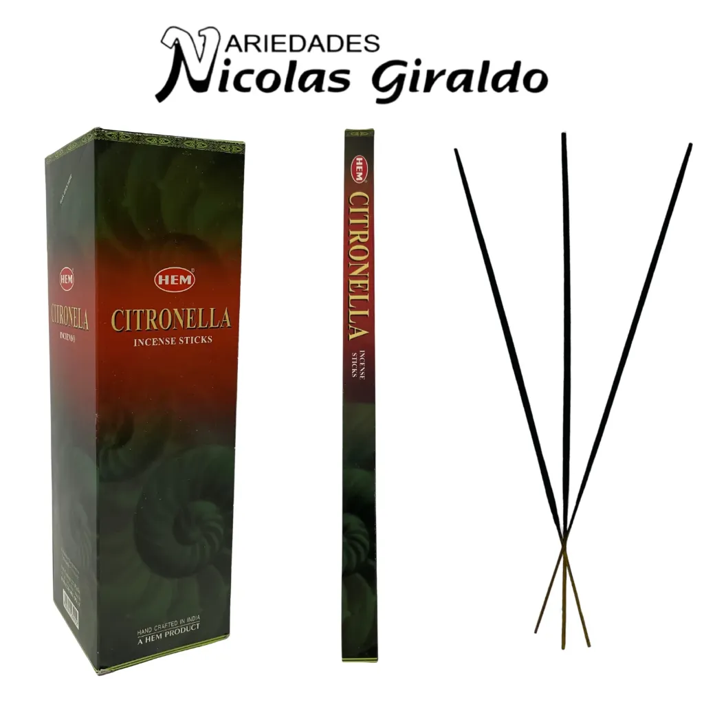 Incienso hem x25 cajas citronela