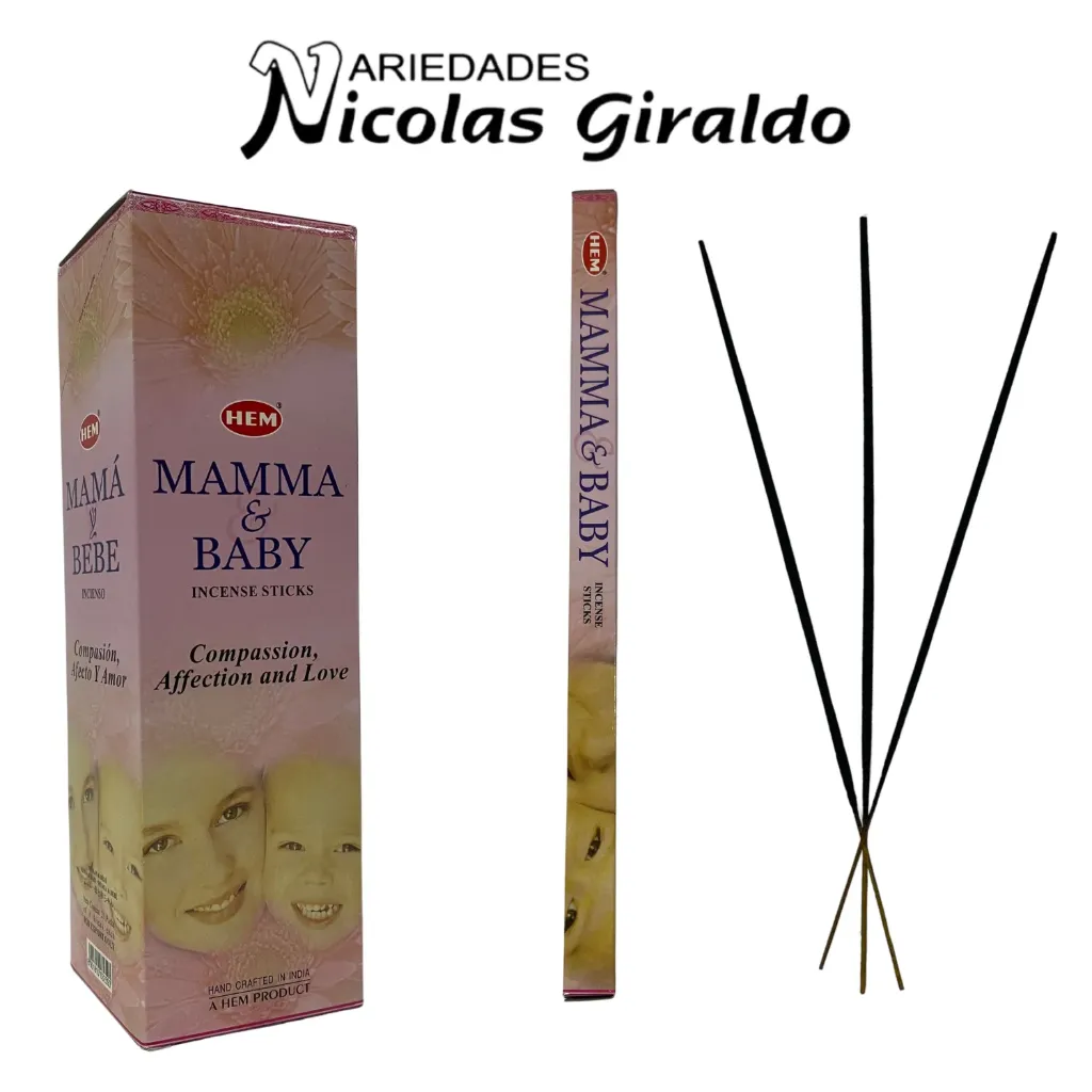 Incienso hem x25 cajas mama bebe