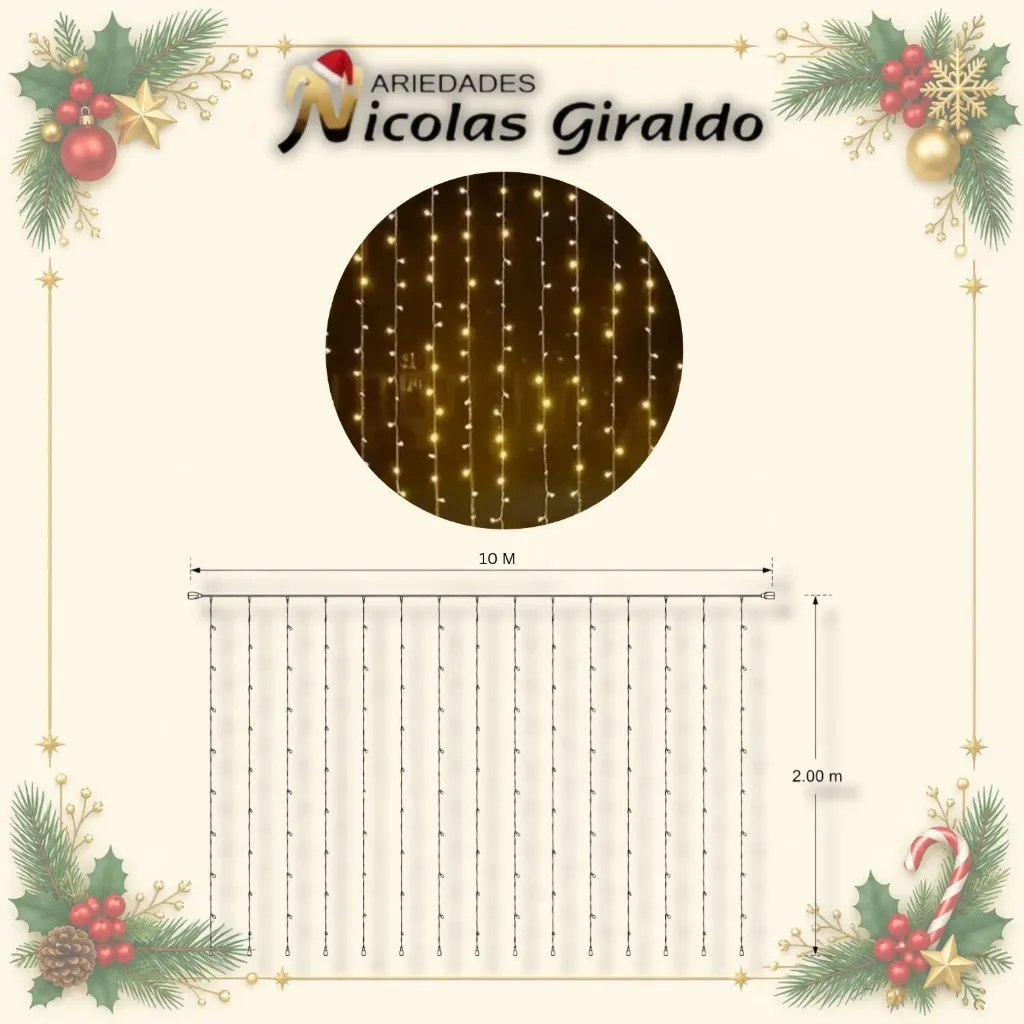 INSTALACION CASCADA X960L CALIDA 10MTS X 2MTS