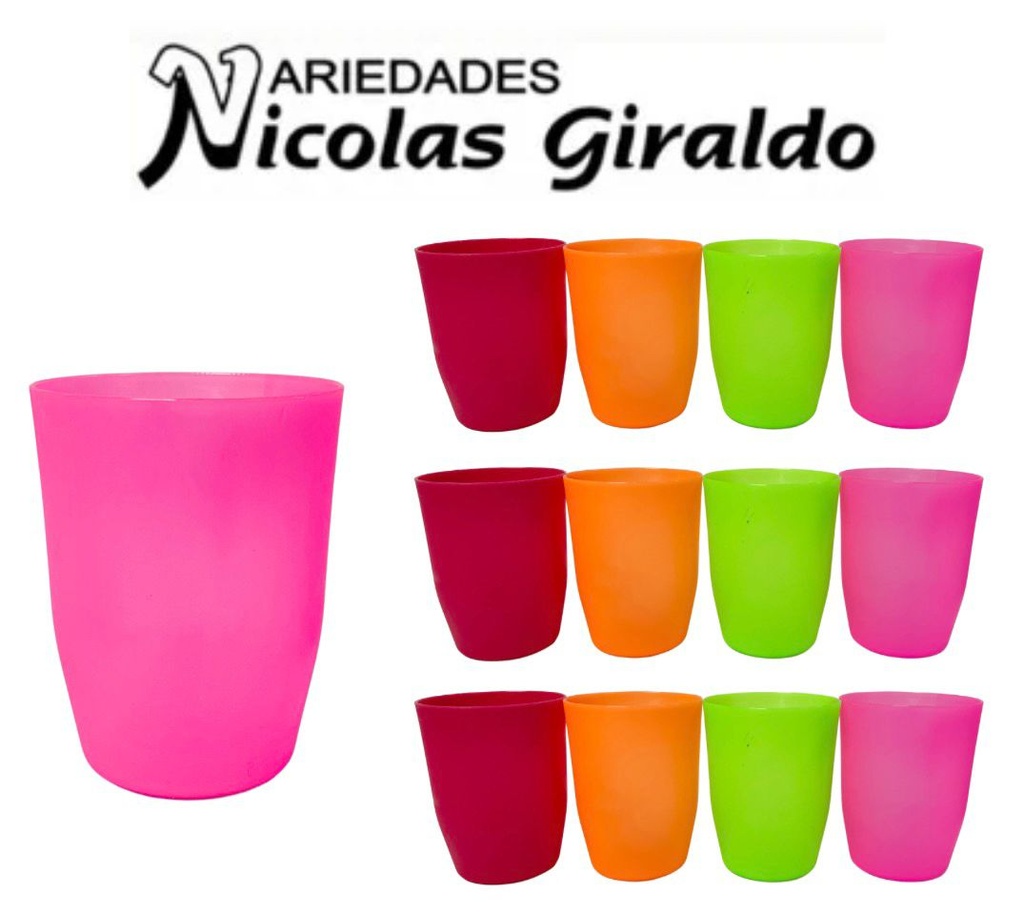 Vaso plastico pequeño10 oz PQT X12 