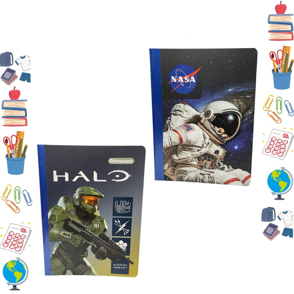 [P4291] Cuaderno cosido primavera 100H raya nasa  