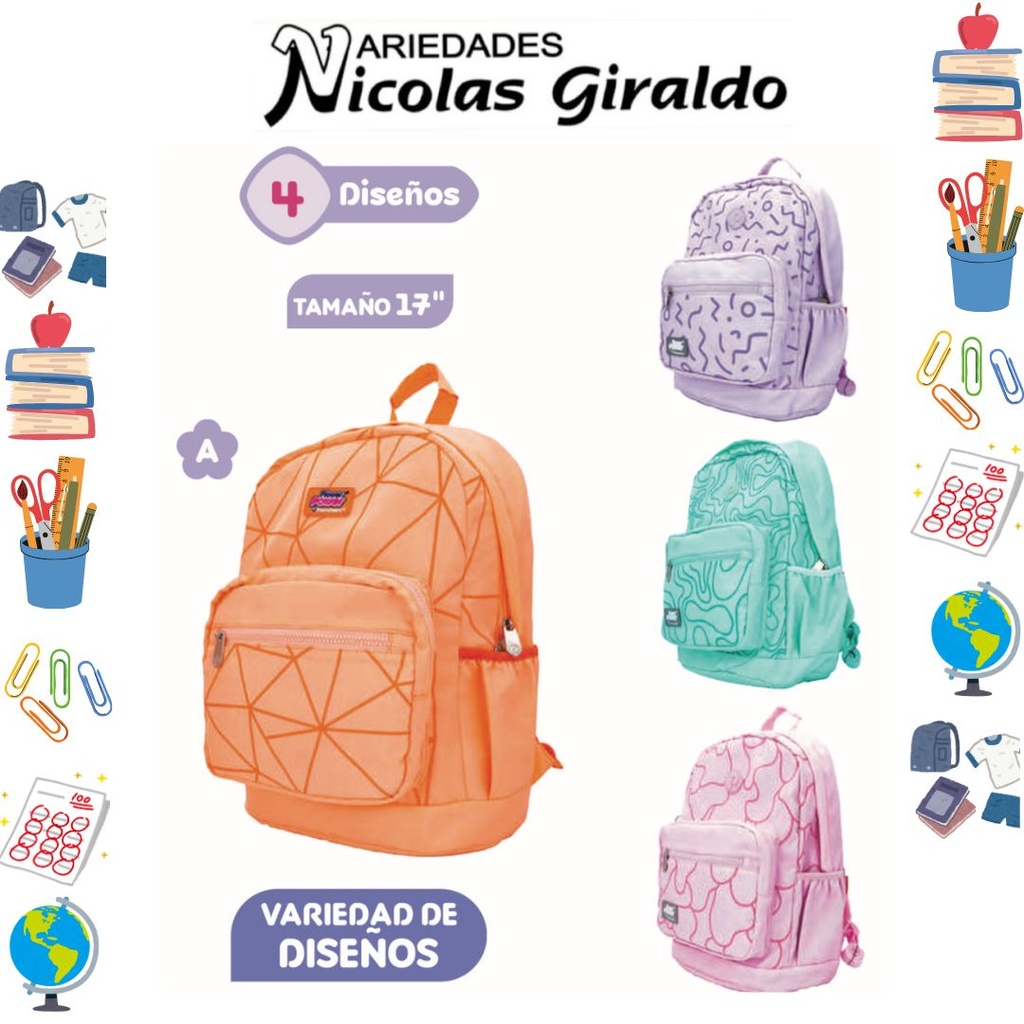 [P3977-011] Morral primavera macarron imp mujer