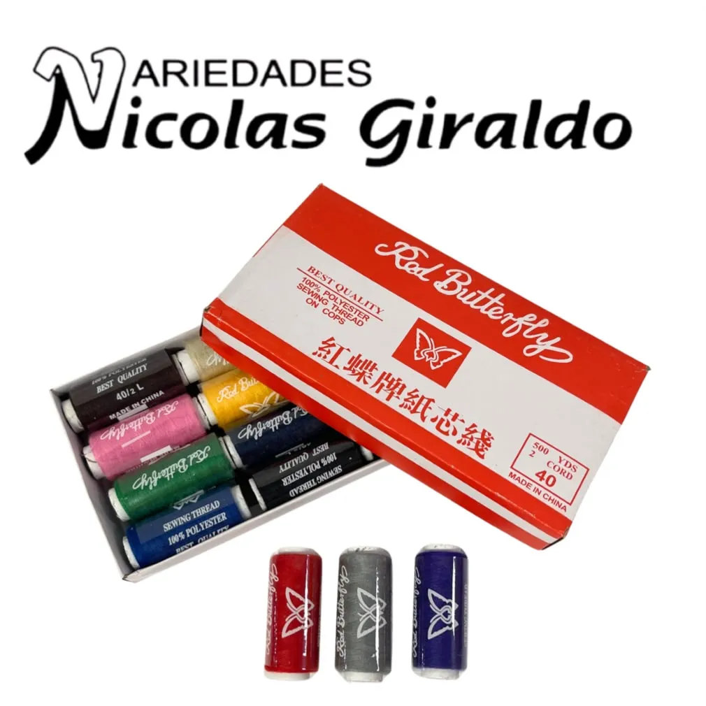 Hilo chino color caja x12   