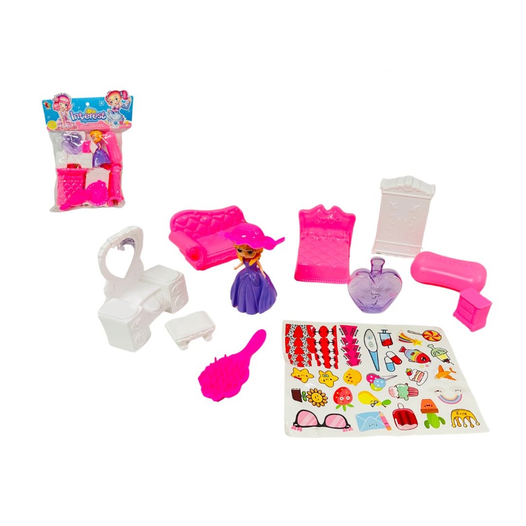 Set de muñeca con accesorios 