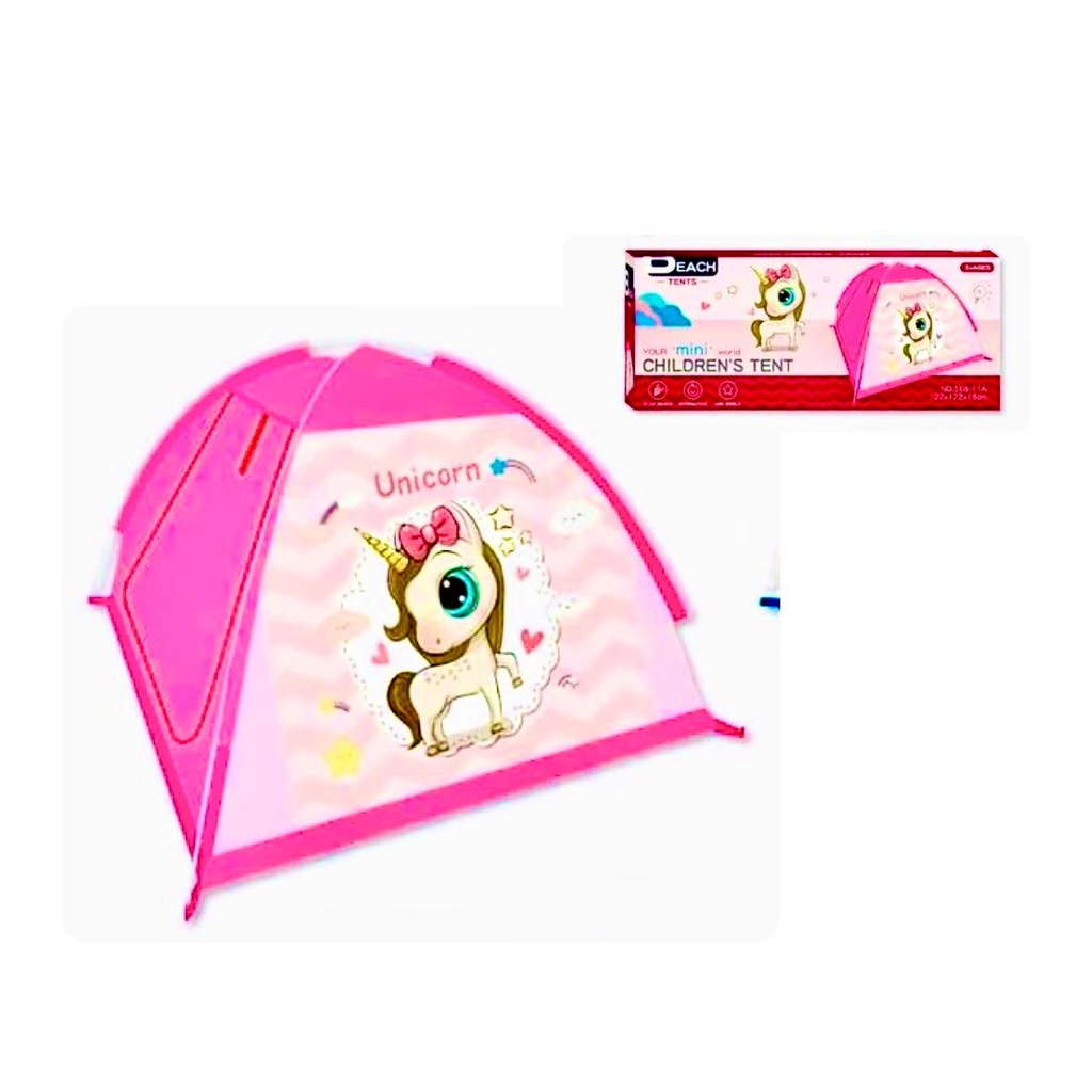 Carpa camping infantil unicornio 