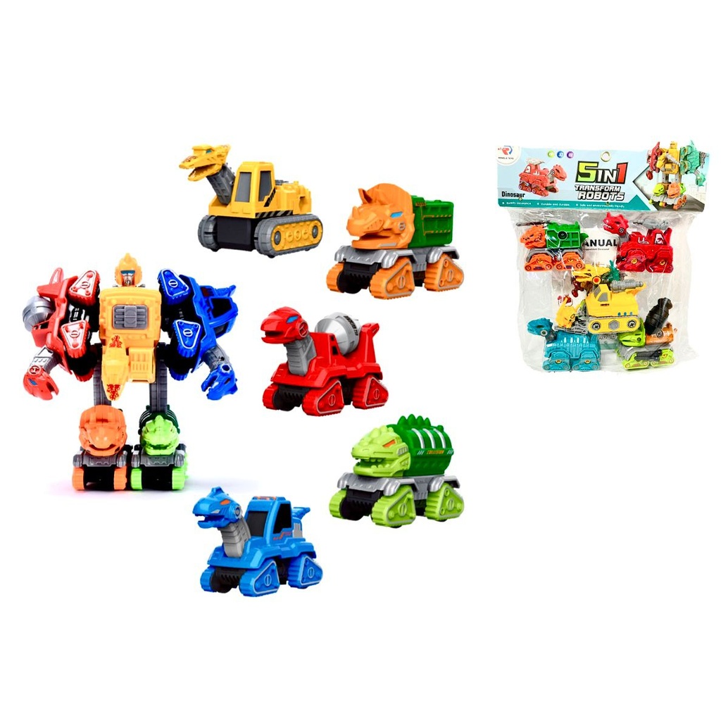 Carro dinosaurio x5 transforme 