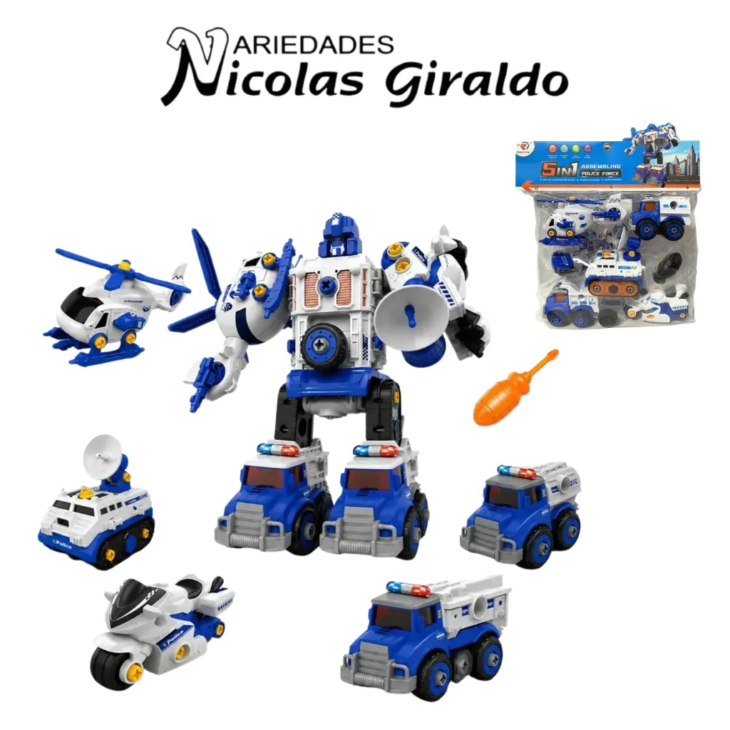 Carro policia x5 transforme  