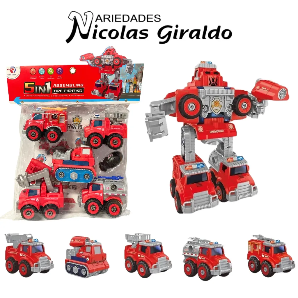 Carro bombero x5 transforme