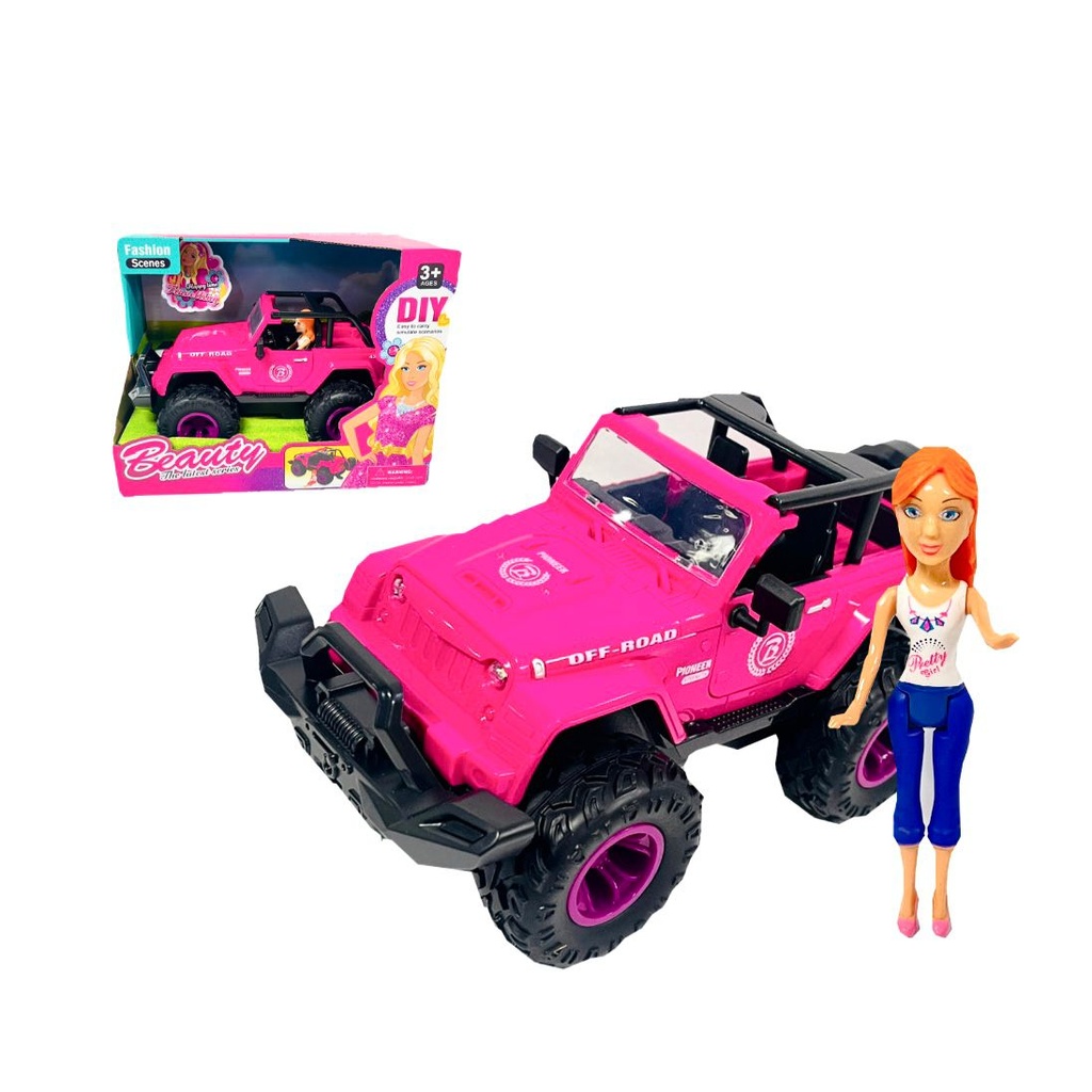 Carro jeep niña luz y sonido