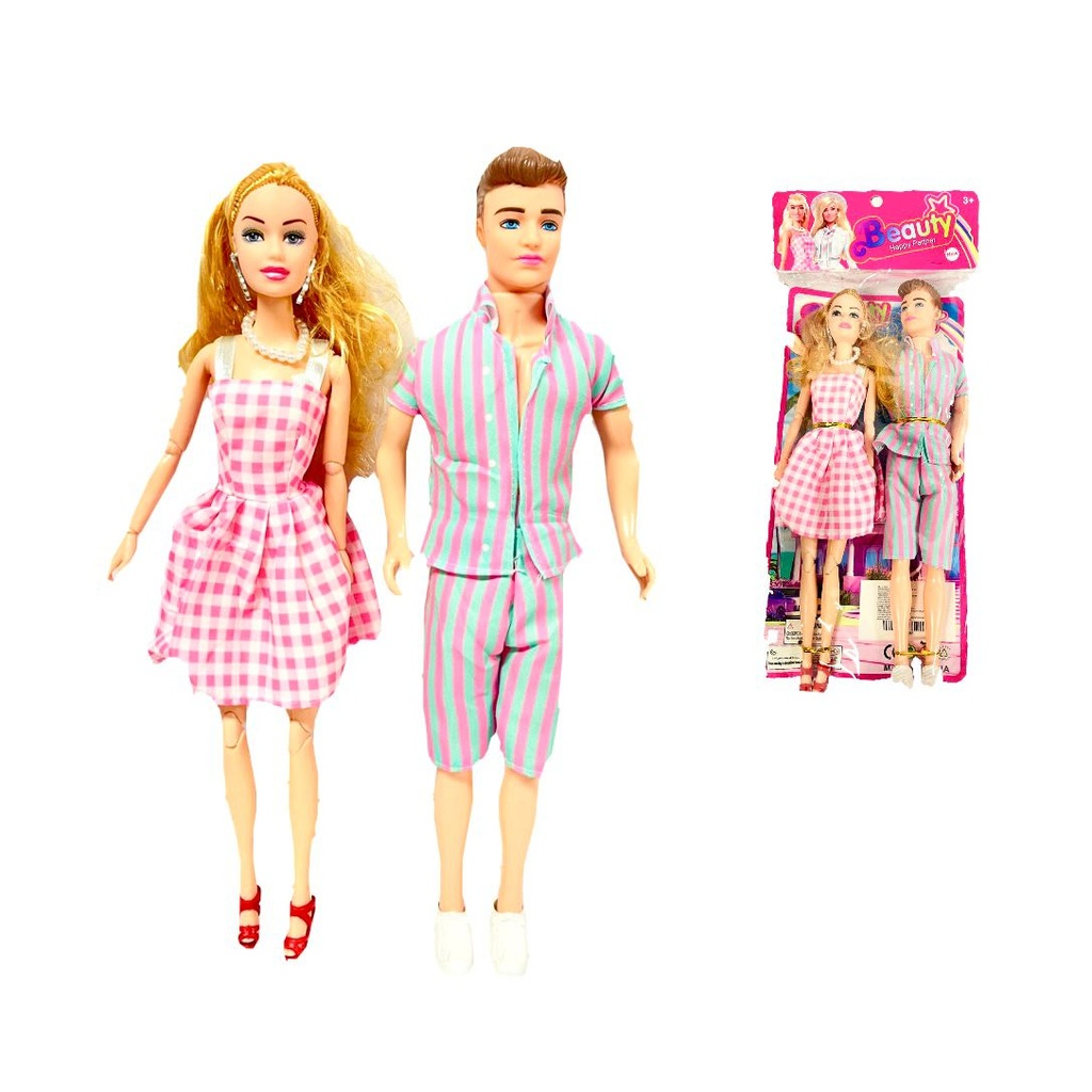 Muñeca con ken bolsa 