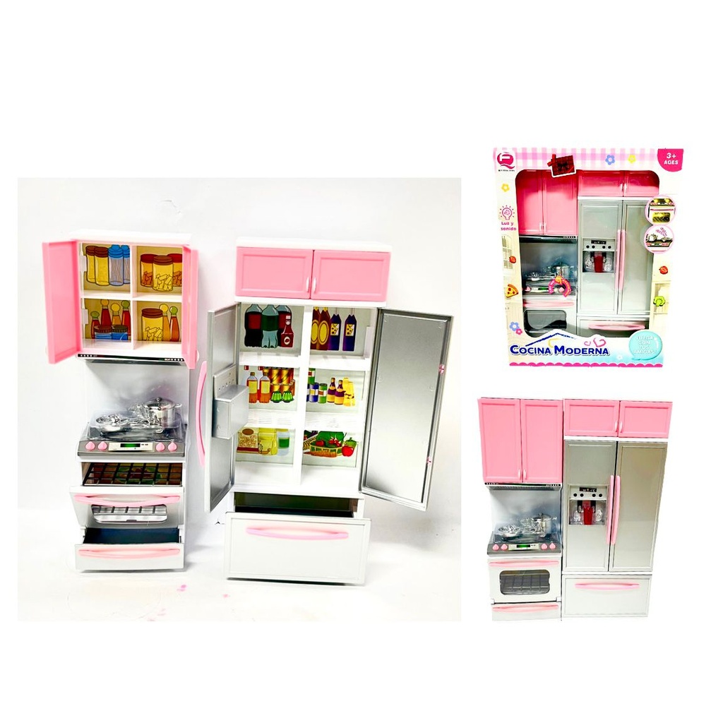 Set infantil grande niña con nevera