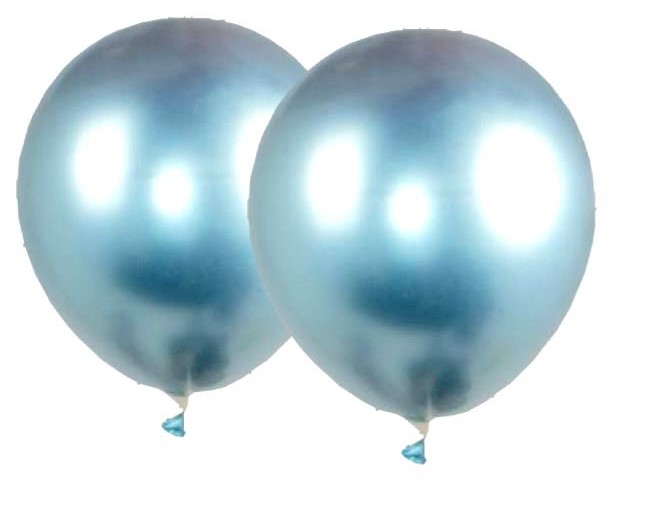 Bomba fashion ballons r5X12 cromado azul claro