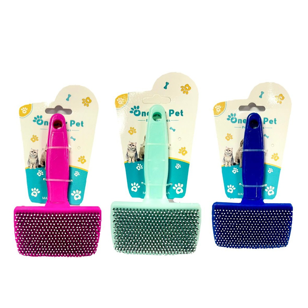 Cepillo mascota plastico mediano
