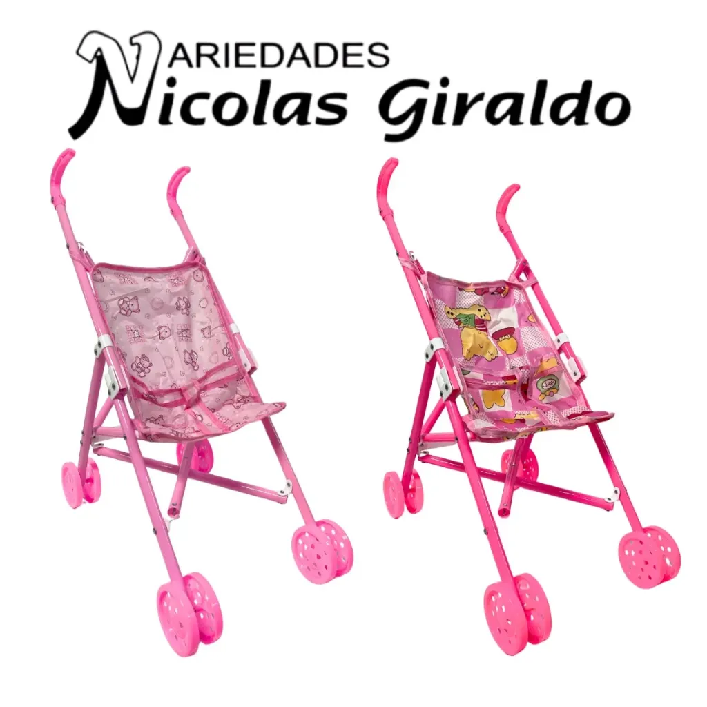 Coche muñeca plastico grande 