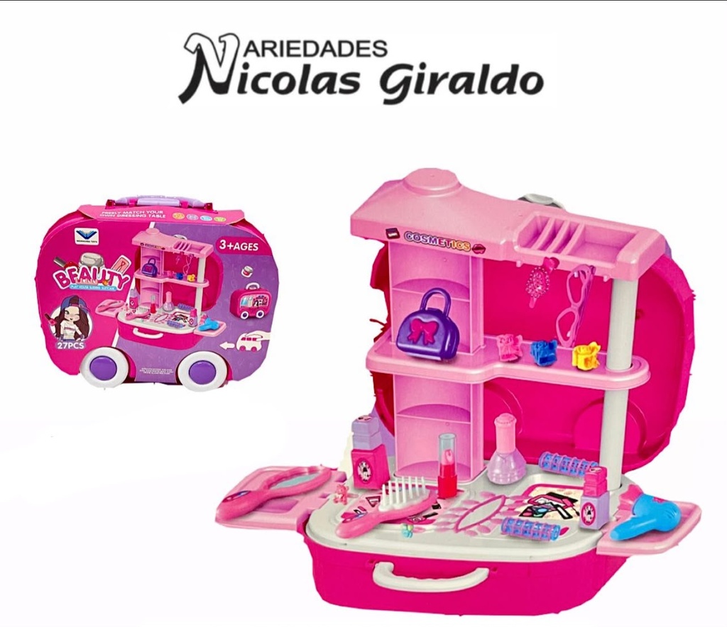 [MG30273] Set tocador infantil maleta pequeña 