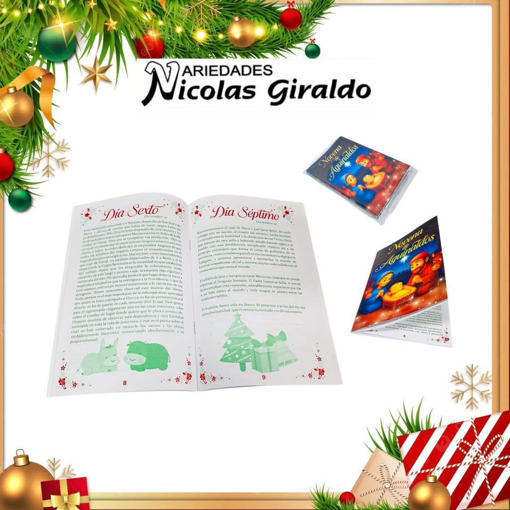 NOVENA NAVIDEÑA SENCILLA PQT X12