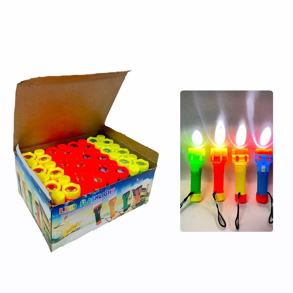[PT28535] Llavero linterna neon mediana caja x48  