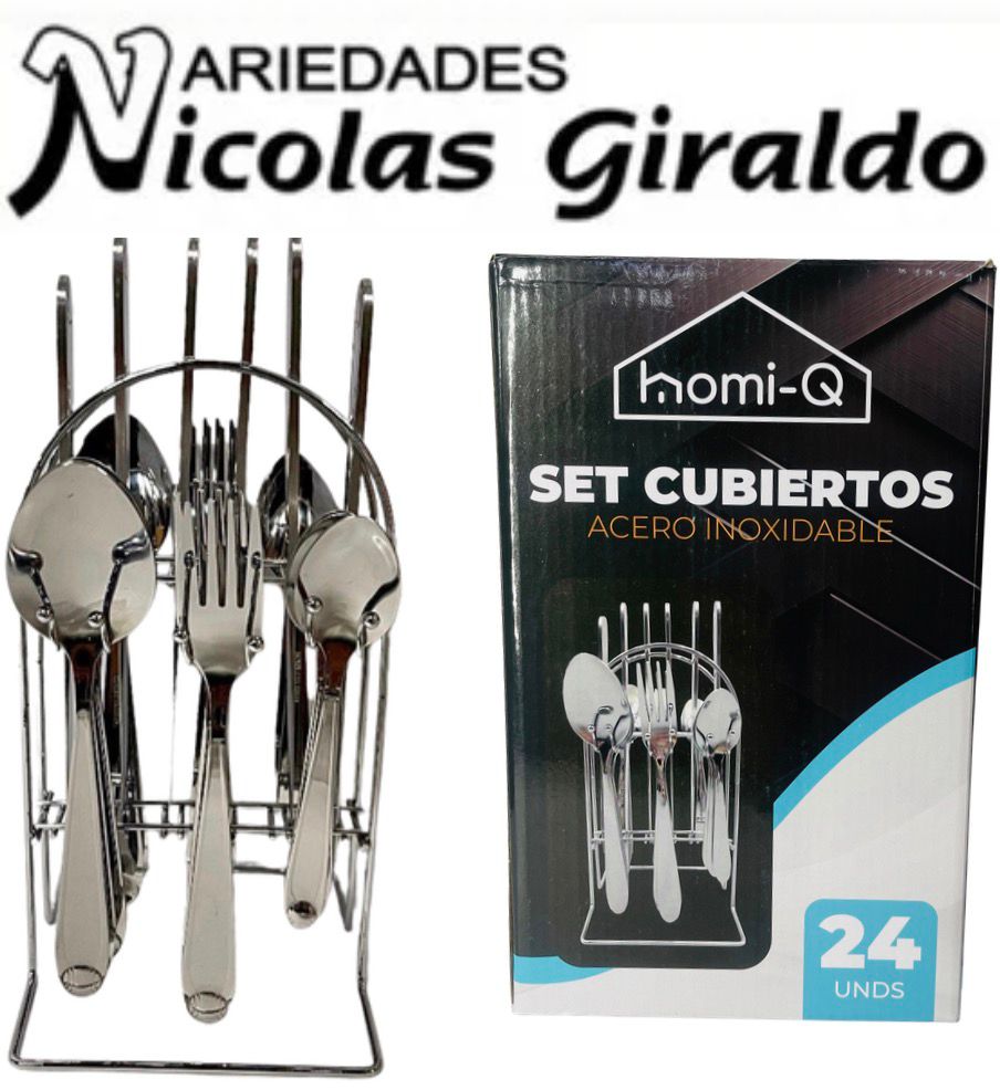Set de cubiertos fino x24 piezas 