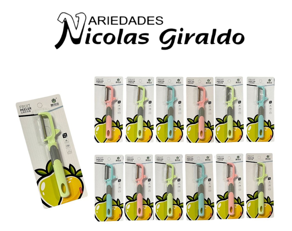 [PT25215] Pela papas color pastel carton pqt x12