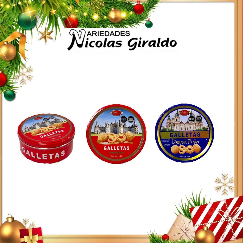 GALLETA NAVIDEÑA DUKEZA X150GR EN LATA