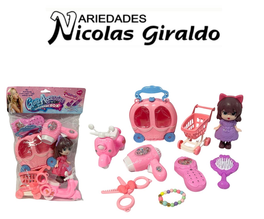 Set niña con accesorios 