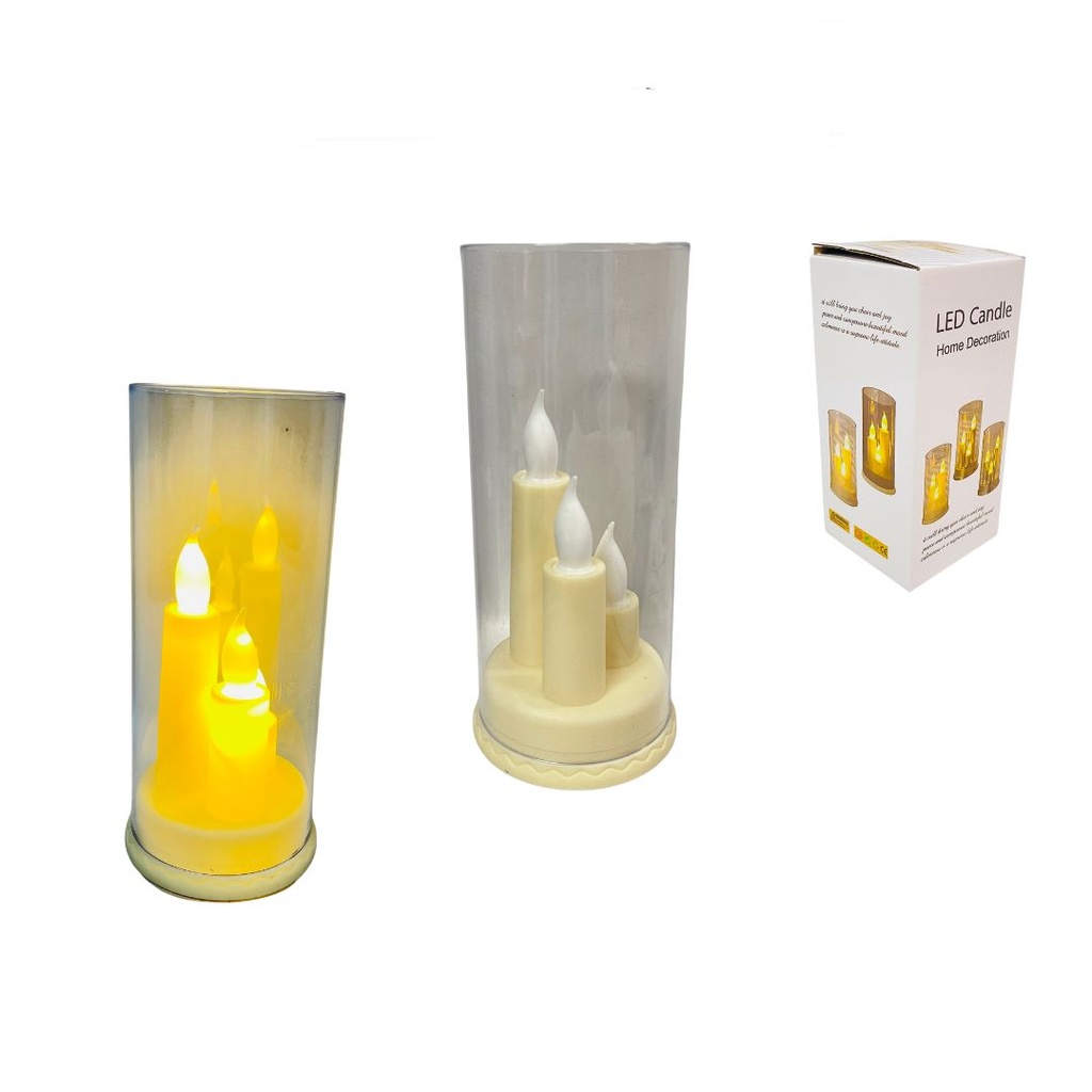 Vela pila x3 vaso mediana