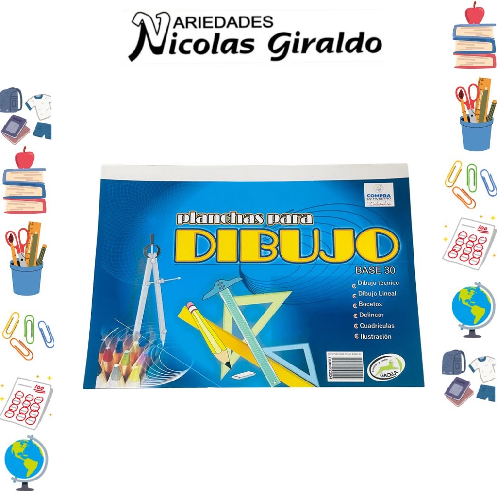 Block para dibujo base 30