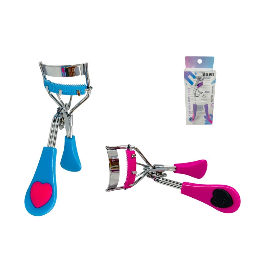 Encrespador fino corazon caja acetato 