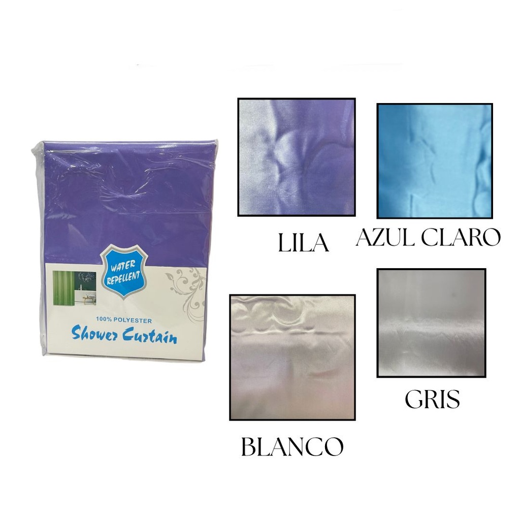 (COR-04)Cortina baño fina fondo entero 