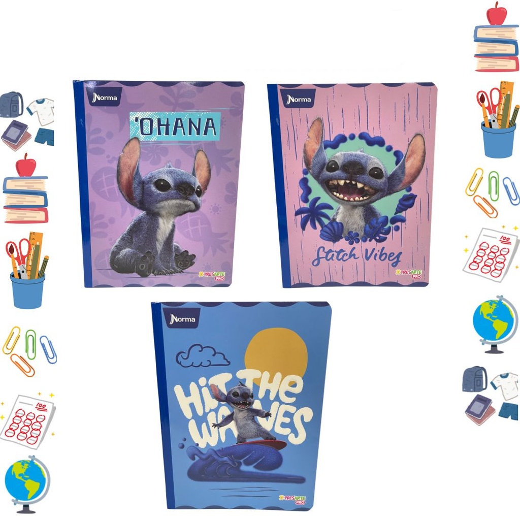 [559009] Cuaderno xpresarte cosido licencia 100H cuadro stitch 