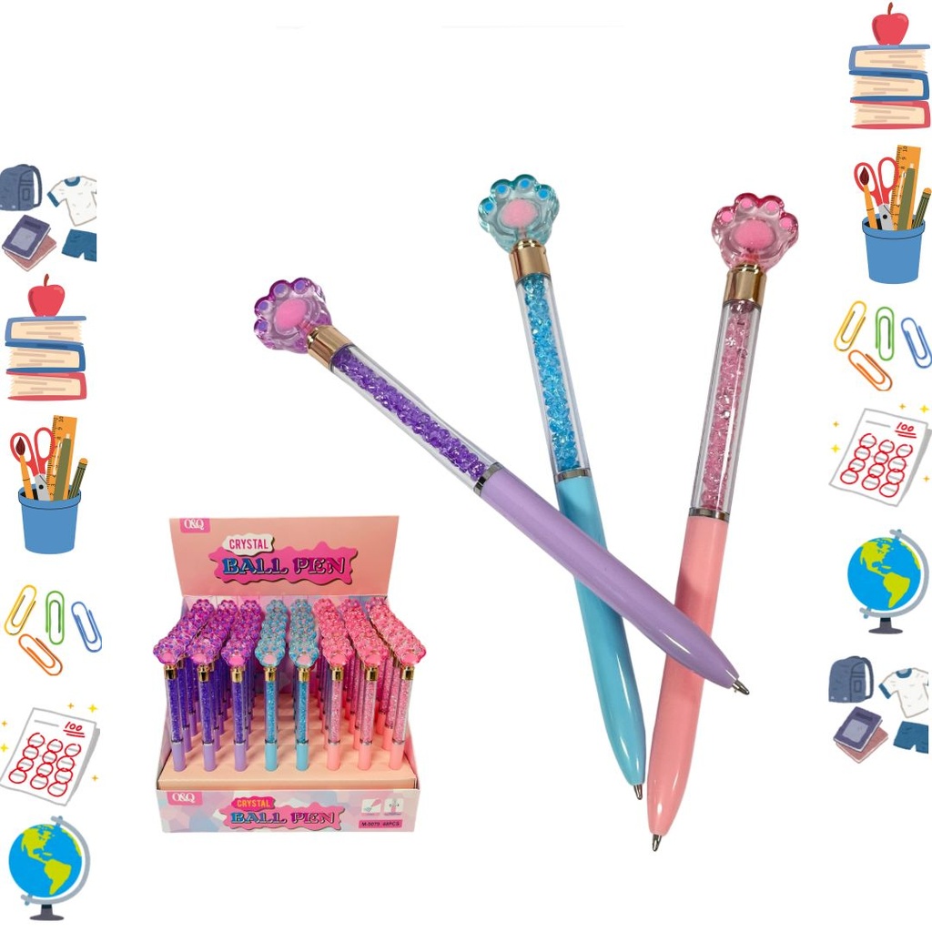 Lapicero figura huella caja x48