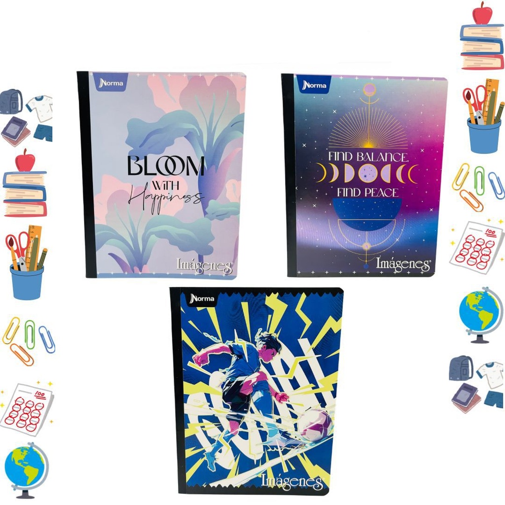 Cuaderno norma cosido economico 50H rayas