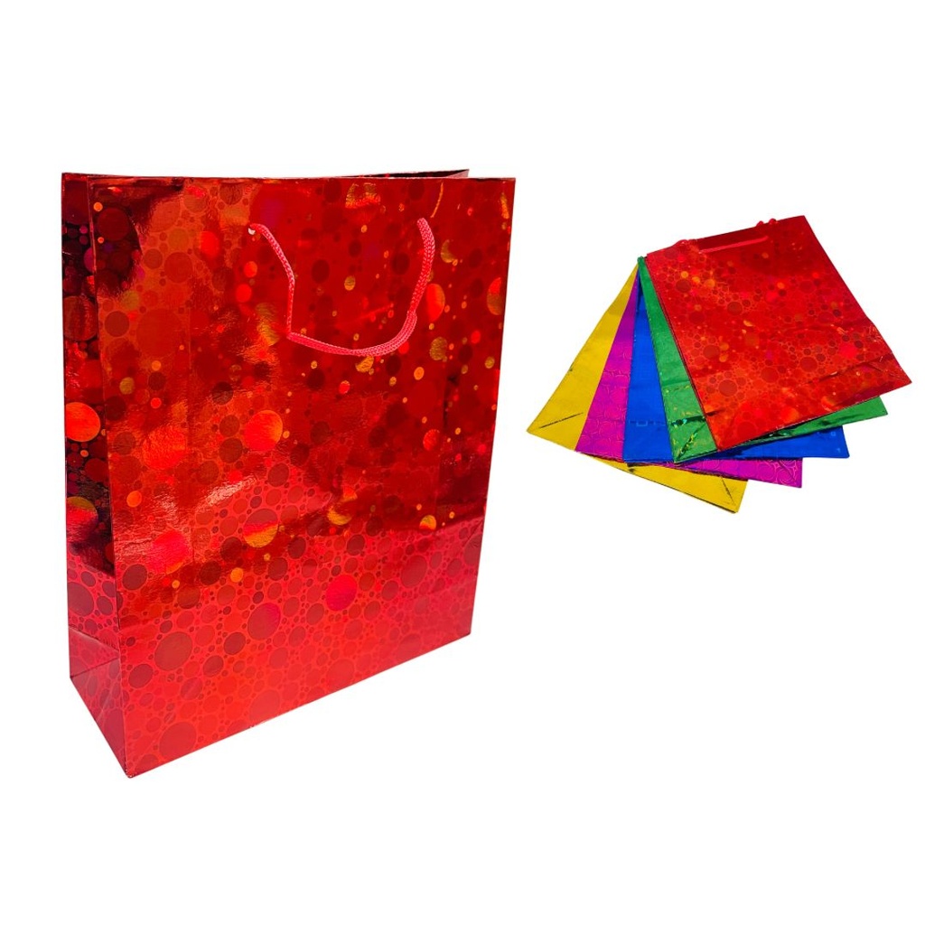 @Bolsa regalo tornasol semi mediana 23x27 PQT X12  