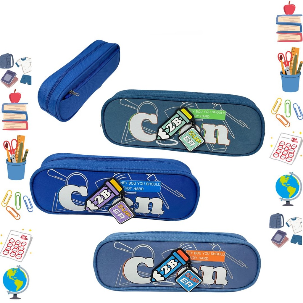 Cartuchera fina cien 2 cierre 