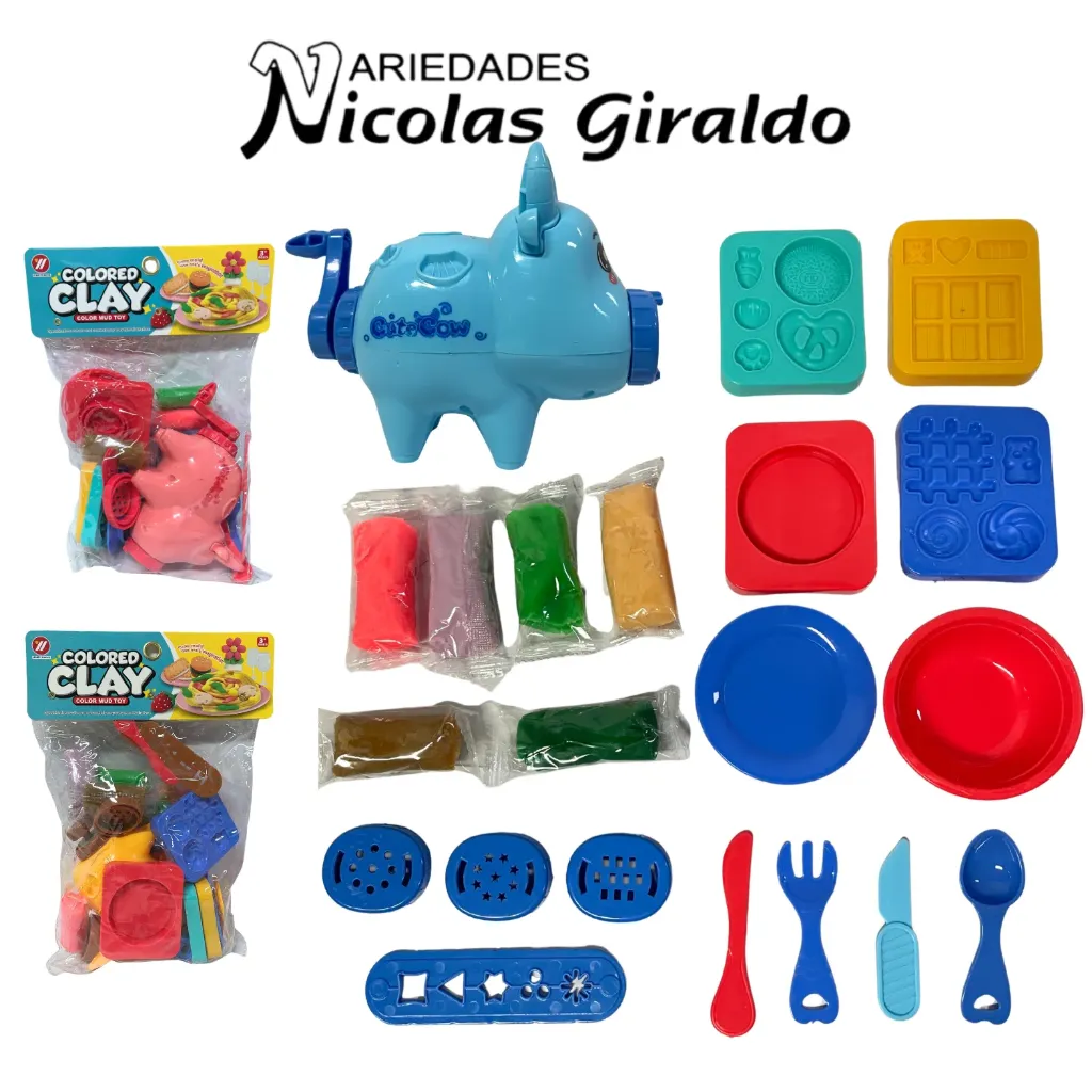 Juego de plastilina con moldes