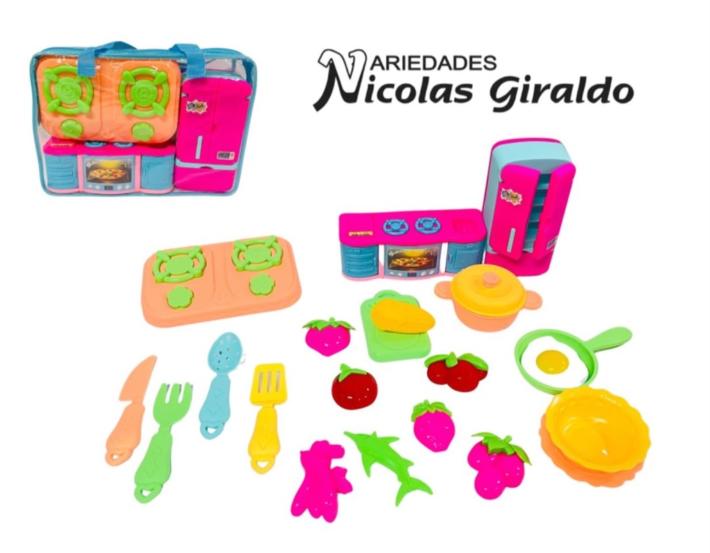 Juguete nevera con accesorios 