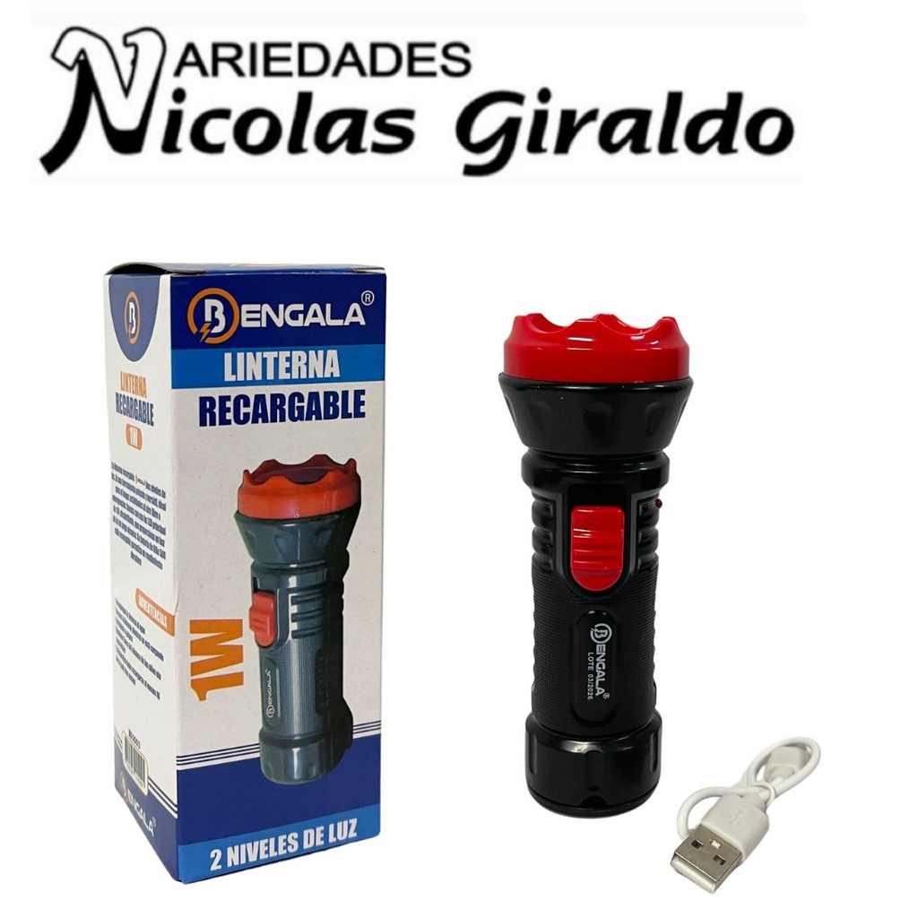 Linterna bengala recargable pequeña 