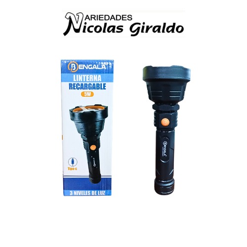 Linterna bengala recargable grande