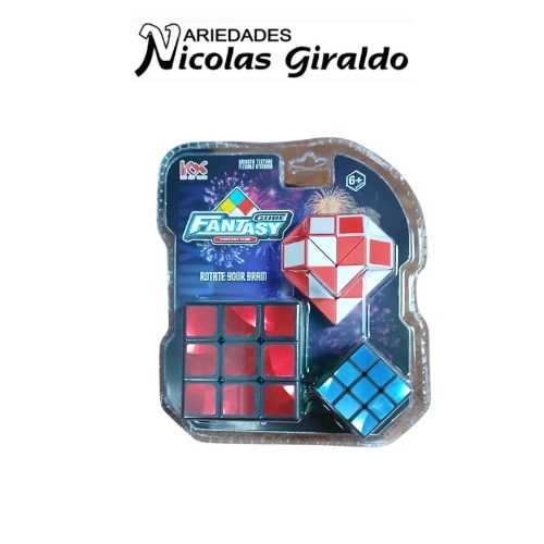(2053-3)Cubo magico blister x3