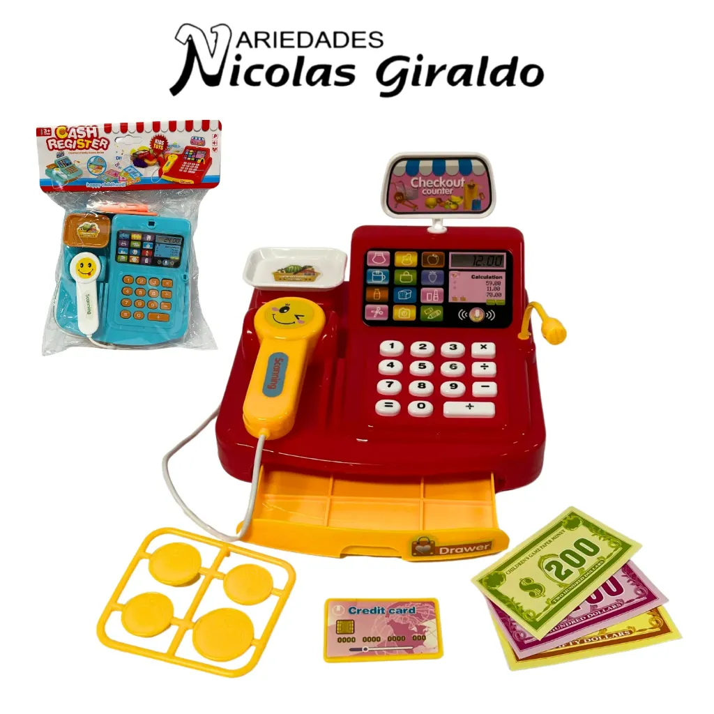 Caja registradora infantil en bolsa 